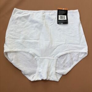 Bali Cool Cotton Spandex Full Coverage Brief Panty White Size L‎